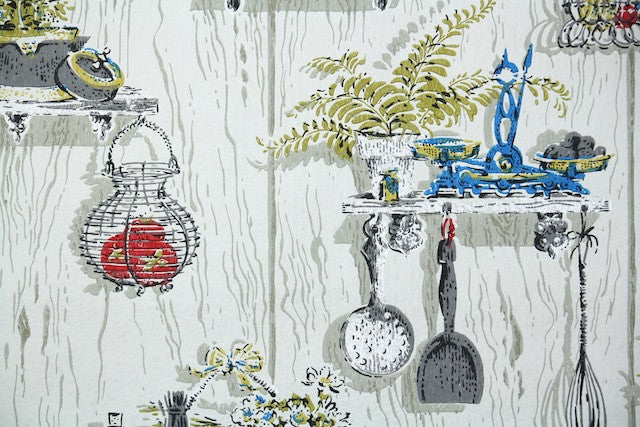 1960s Kitchen Vintage Wallpaper