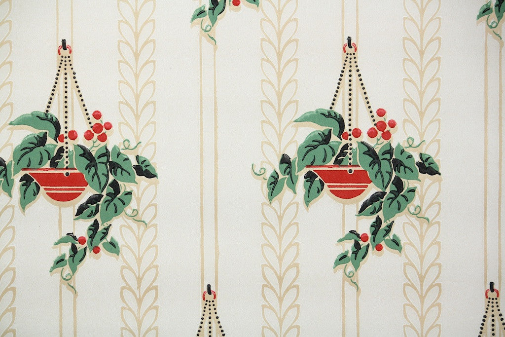 1940s Kitchen Vintage Wallpaper