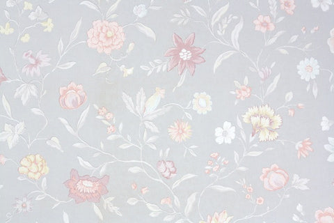 1980s Floral Vintage Wallpaper