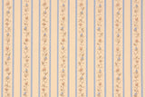 1980s Floral Stripe Vintage Wallpaper