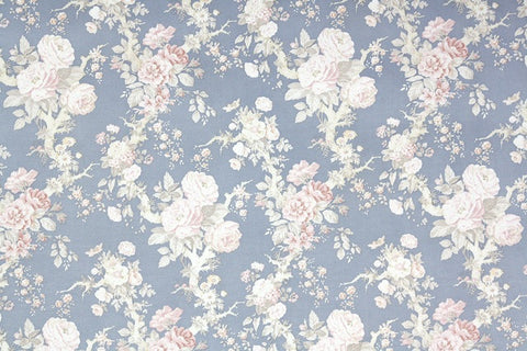 1980s Floral Vintage Wallpaper