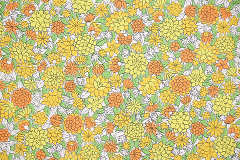 1960s Floral Vintage Wallpaper