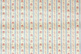 1980s Floral Stripe Vintage Wallpaper