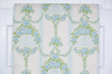 1960s Floral Vintage Wallpaper