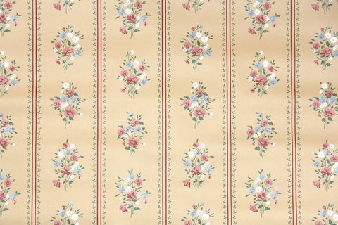1970s Floral Vintage Wallpaper