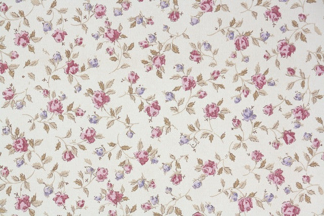 1960s Floral Vintage Wallpaper