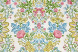 1960s Floral Damask Vintage Wallpaper