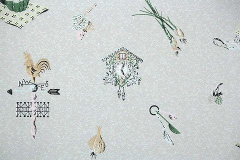1950s Kitchen Vintage Wallpaper