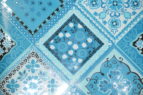 1970s Geometric Mylar Vintage Wallpaper