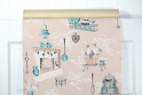 1950s Kitchen Vintage Wallpaper