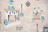 1950s Kitchen Vintage Wallpaper