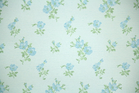 1970s Floral Vintage Wallpaper