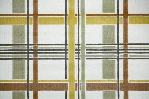 1970s Plaid Vintage Wallpaper