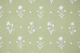 1970s Floral Hand-Print Vintage Wallpaper