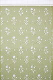 1970s Floral Hand-Print Vintage Wallpaper