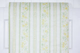 1970s Stripe Floral Vintage Wallpaper