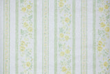 1970s Stripe Floral Vintage Wallpaper