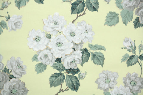 1940s Floral Vintage Wallpaper