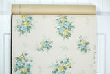 1960s Floral Vintage Wallpaper