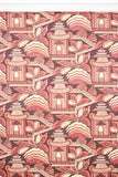 1970s Scenic Hand-Print Vintage Wallpaper