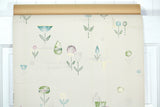 1960s Floral Vintage Wallpaper