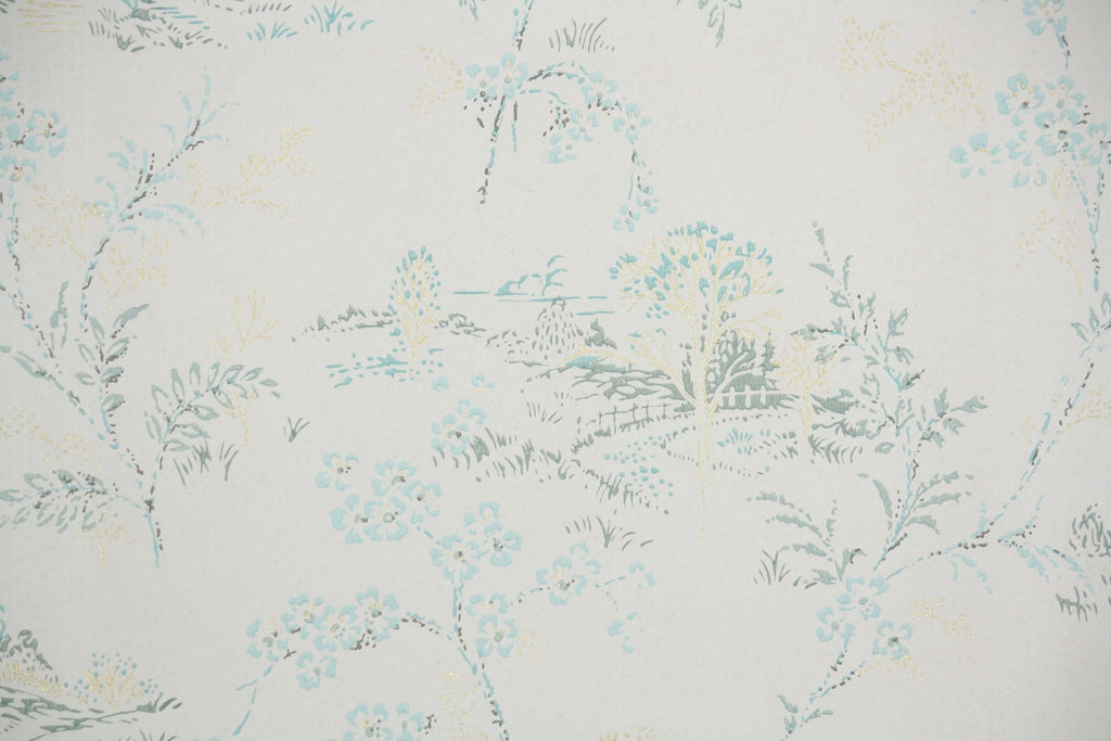 1960s Scenic Vintage Wallpaper