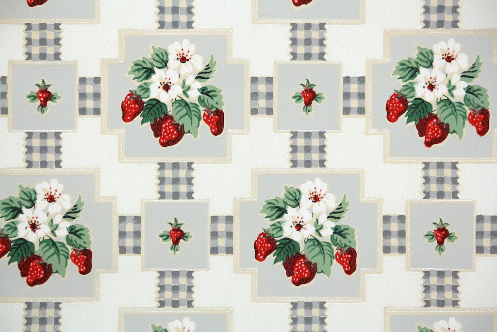 1940s Kitchen Vintage Wallpaper