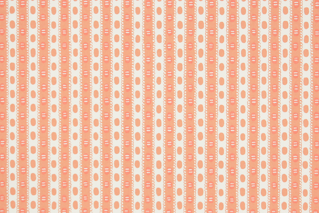 1970s Stripe Hand-Print Vintage Wallpaper