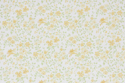 1980s Floral Vintage Wallpaper