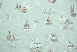 1950s Kitchen Vintage Wallpaper