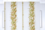1970s Floral Stripe Vintage Wallpaper