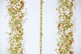 1970s Floral Stripe Vintage Wallpaper
