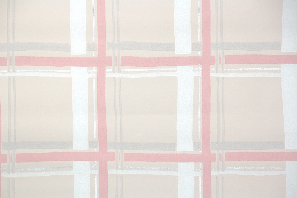 1950s Plaid Vintage Wallpaper