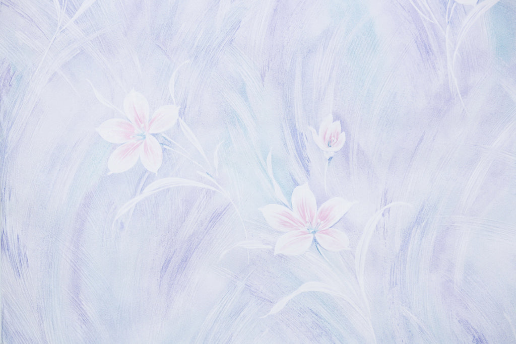1980s Floral Vintage Wallpaper