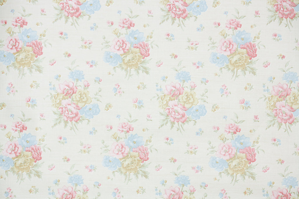 1980s Floral Vintage Wallpaper