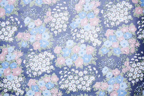 1970s Floral Vinyl Vintage Wallpaper