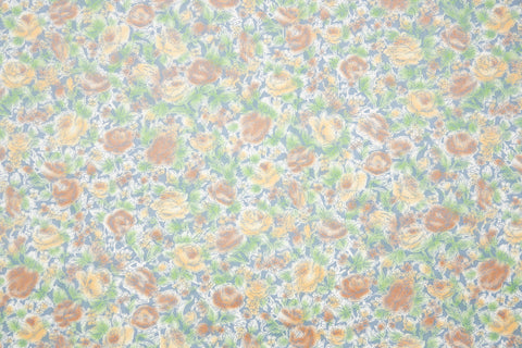 1970s Floral Vinyl Vintage Wallpaper