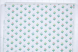 1980s Floral Hand-Print Vintage Wallpaper