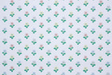 1980s Floral Hand-Print Vintage Wallpaper