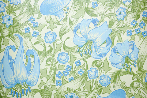 1970s Floral Vintage Wallpaper