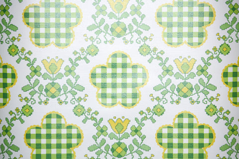 1970s Floral Vintage Wallpaper