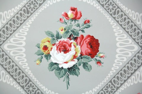 1940s Floral Vintage Wallpaper