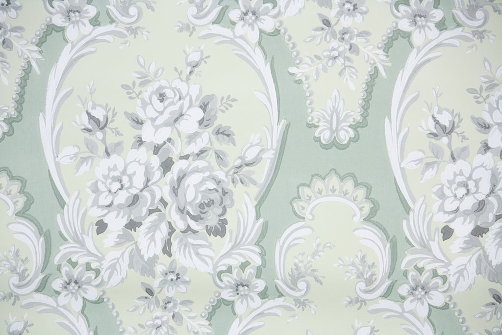 1950s Floral Vintage Wallpaper
