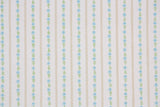 1960s Floral Stripe Vintage Wallpaper