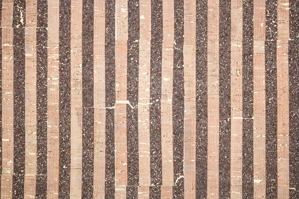1970s Stripe Cork Vintage Wallpaper