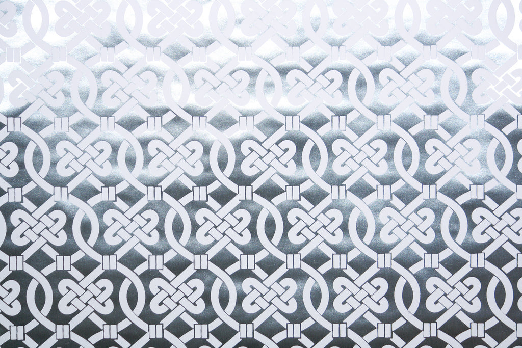 1970s Geometric Mylar Vintage Wallpaper