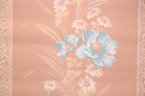 1940s Floral Vintage Wallpaper