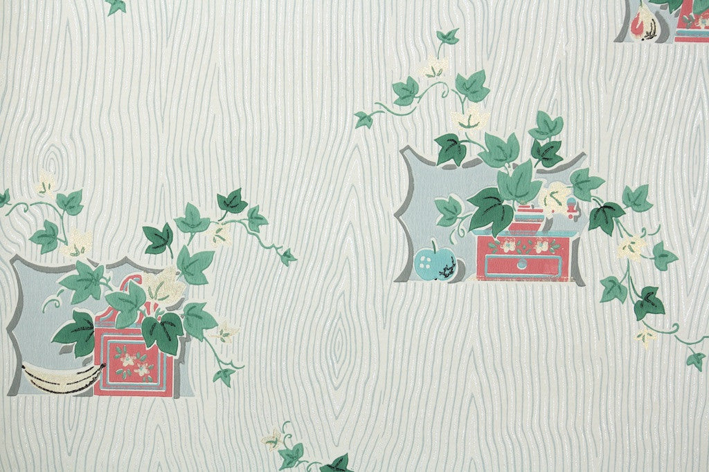 1950s Kitchen Vintage Wallpaper