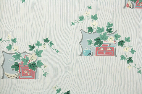 1950s Kitchen Vintage Wallpaper