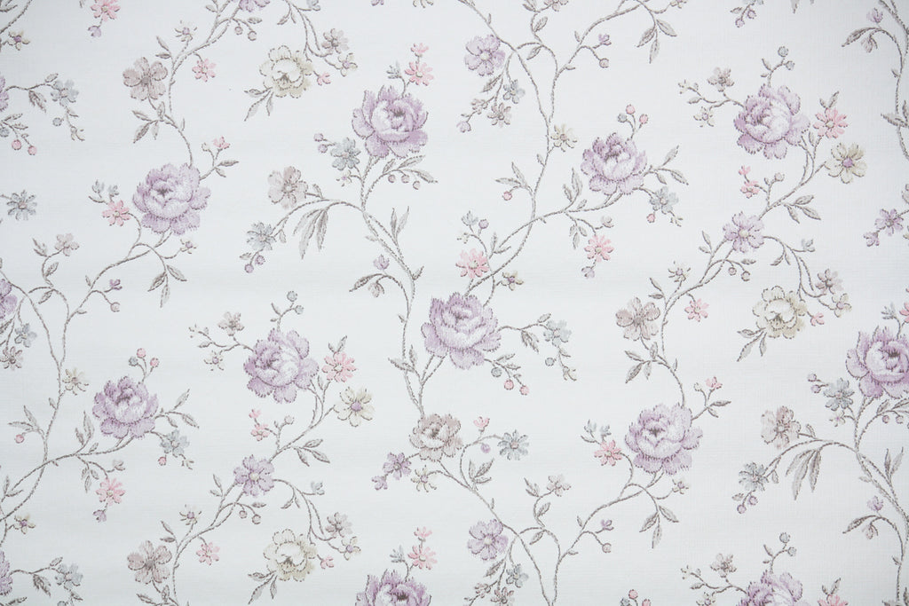 1980s Floral Vintage Wallpaper